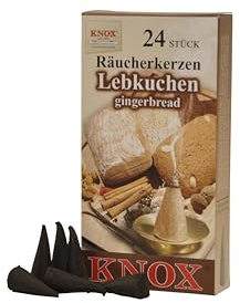 Knox Räucherkerzen/Räucherkegel - Lebkuchen - 24 Stück/Pkg. (1, Lebkuchen)