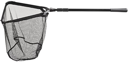 Fiblink Folding Aluminum Fishing Landing Net Fish Net with Extending Telescoping Pole Handle (45-80 inches)