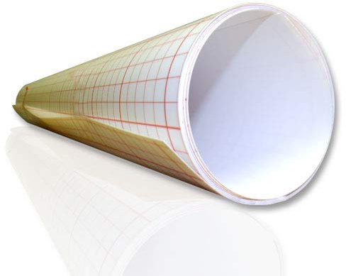 ASLAN Lampenschirmfolie, Weiss, opak, selbstklebend, 0,30 mm stark (120 cm x 1 Meter)