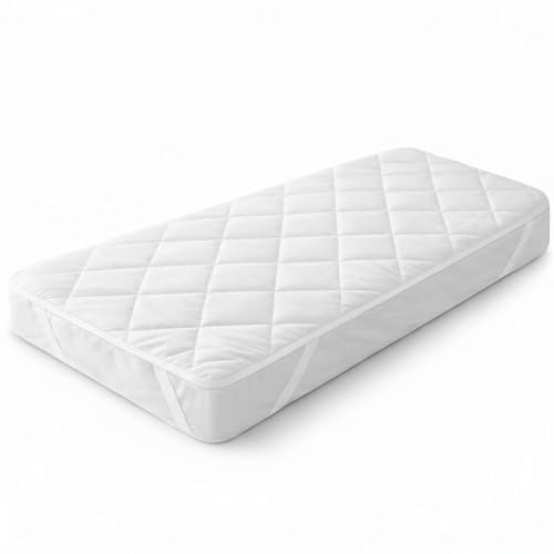 Matratzenschoner 70x140 cm Wasserdicht – Matratzenschutz Kinderbett mit Eckgummis – Atmungsaktive Matratzenauflage – Nässeschutz für Baby & Kinder – Allergikerfreundlich – Oeko-TexOeko-Tex