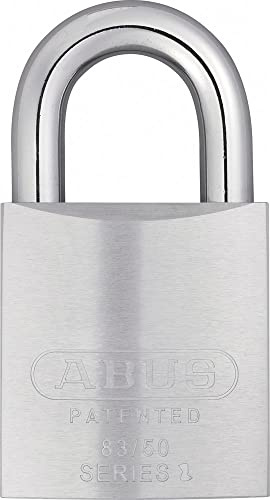 Abus 83/50 vs. | Gesamtbreite 48 mm, Gesamthöhe 87,5 mm – robustes Sicherheitsschloss aus gehärtetem Stahl für hohen Schutz