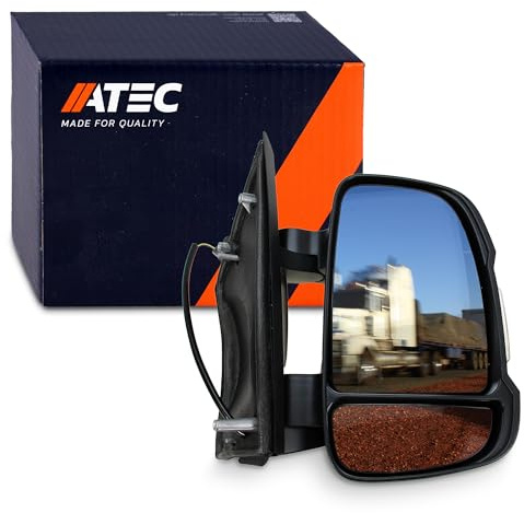 ATEC Germany 1x Elektrischer Außenspiegel rechts Seitenspiegel konvex mit | Kompatibel mit: CITROËN JUMPER II Bus, JUMPER II Kasten, JUMPER II Pritsche/Fahrgestell, FIAT DUCATO Bus, DUCATO Kasten