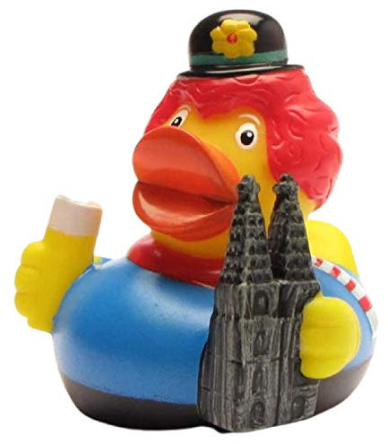 DUCKSHOP I Badeente Köln I Quietscheente I Quietscheentchen I L: 7,5 cm I Geschenk Karneval I Sightseeing I Souvenir