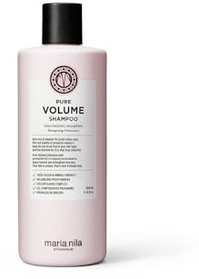 Maria Nila Pure Volume, Shampoo 350 ml, la vitamina B5 conferisce volume ai capelli sottili e fini, prodotto 100% vegano e senza solfati/parabeni
