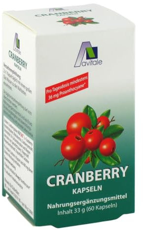 Avitale Cranberry Kapseln 400 mg, 60 Stück, 1er Pack (1 x 33 g)