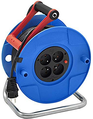 Brennenstuhl 1210251 Kabeltrommel Standard S Kabel, 25m schwarz