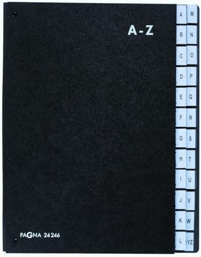 Pagna Pultordner A-Z 24 Fächer schwarz englisch