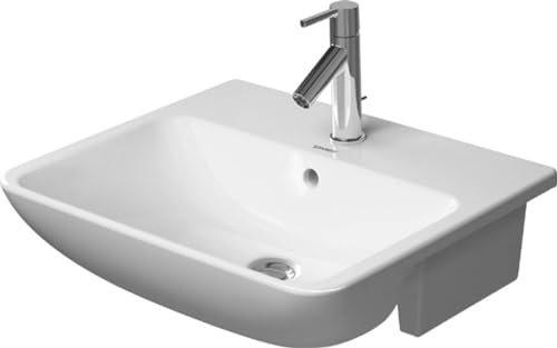 Duravit ME by Starck Halbeinbauwaschtisch Weiß Hochglanz 550mm
