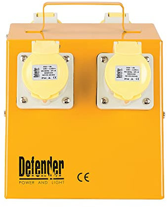 Defender - Quadro di distribuzione elettrica per cantiere a 4 prese, 110 V