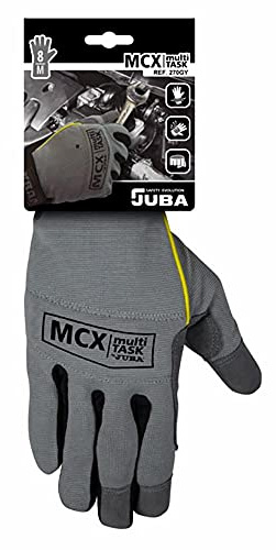 Juba - Guante cuero sintetico spandex velcro 10 rojo
