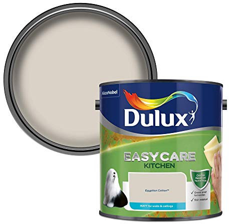 DULUX Peinture 500000 Cuisine Plus Mat 2,5 l – en coton égyptien