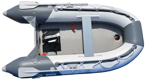 BRIS 8.2 Ft Inflatable Boat Inflatable Pontoon Dinghy Raft Tender Boat with Air-Deck Floor