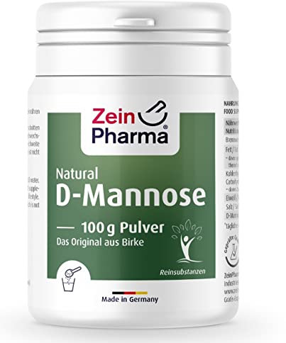 ZeinPharma D-Mannose Pulver 100g (Monatsvorrat) - dietätische Behandlung gegen Blasenentzündung