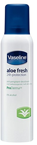 Vaseline ProDerma Antiperspirant Deodorant, Aloe Fresh, Pack of 6, 150ml