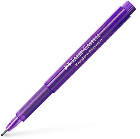 FABER-CASTELL 155436 - Fineliner Broadpen 1554, 0.8 mm, violett, 1 Stück