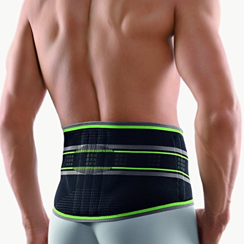 bort 104690SP Größe 1 StabiloBasic Sport Rückenbandage mit Pelotte, Größe 1, schwarz