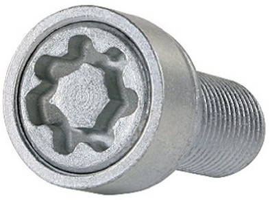 Farad 1-C1/E Star Lock 1CH Starlock Antifurto Ruote per Autovetture con Serraggio a Bullone, 4 con 1 Chiave