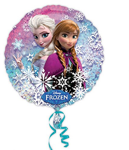 1 x Folienballon Frozen Anna und Elsa, 46 cm, Die Eiskönigin, Ballon, Luftballon