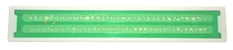 Arda 10 Stück Schriftschablone Uni Arda mm 2.5