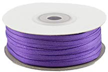 Creativery 91m Rolle Satinband 3mm (115 dunkel Flieder) // Schleifenband einseitiges Hochzeit Taufe Deko Band Dekoband Geschenkband