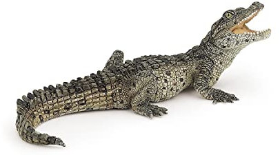 Papo - Figura Baby Coccodrillo - Cucciolo Rettile per Bambini dai 3 Anni - Animale Selvaggio Realistico - Plastica Resistente e Sicura - Dipinto a Mano - Collezione La Vita Selvaggia 50137