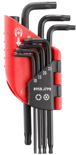 JUEGO 7 LLAVES MACHO ACODADAS TTORX