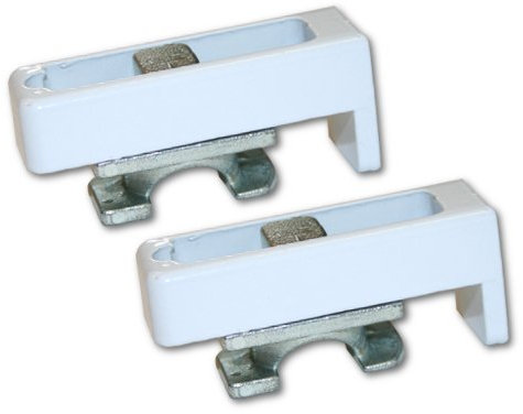 Paar Klemmträger zur Montage direkt auf den Fensterflügel für Jalousien - Alu-Jalousien - Aluminiumjalousien - Alujalousien