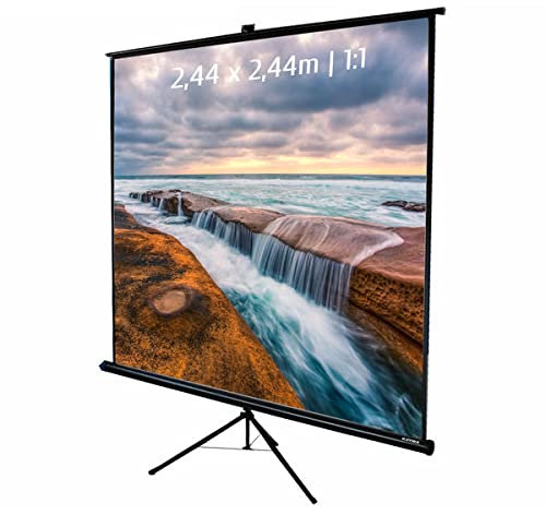 Ecran de Projection trépied 2,44 x 2,44m - Format 1:1
