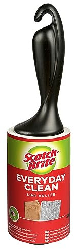 Scotch-Brite Everyday Clean Fusselroller, 1 Rolle 56 Blatt - Fusselrolle für Kleidung und Möbel gegen Fussel oder Tierhaare, Roller ist wiederverwendbar