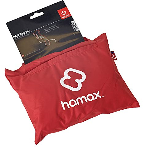 Hamax - Poncho Pluie Enfant pour Siège de Vélo - Imperméable et Coupe-Vent - Grande Cape Compatible Casque - Rangement Compact - Dimensions: Épaules 50cm, Buste 56cm, Longueur 72cm