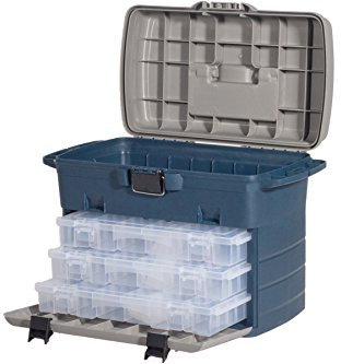 LEEDA Tackle Case Box System, blau/grau, Einheitsgröße