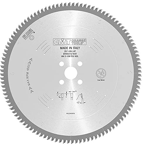 CMT 297.108.14p – Non-Metal/Laminate Saw Blade 350X3.2/2.5X32 Z108 Hw TCG Neg