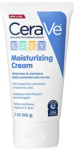 CeraVe Baby Cream, Gentle Moisturizing Cream with Hyaluronic Acid, Paraben, Phthalate, & Fragrance Free, 5 Ounce