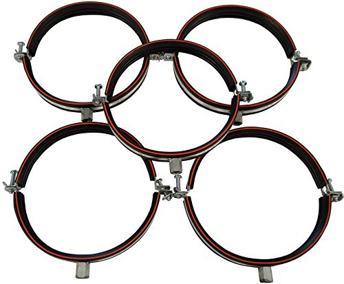 Intelmann Rohrschelle Ø 100, 5er Set, Gewinde M8/M10, MADE IN GERMANY (80 100 112 125 140 150 160 180 200)