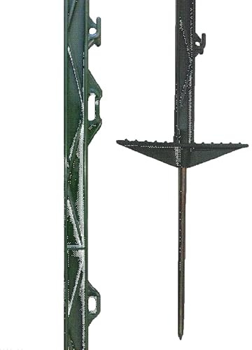Agri-Supply 20 x 3ft Electric Fence Poly Posts (Green)
