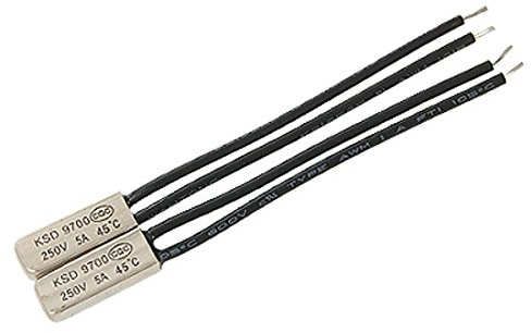 sourcing map 2 Stücke KSD9700 NC 45C Bimetall Thermostat Temperaturschalter Schalter