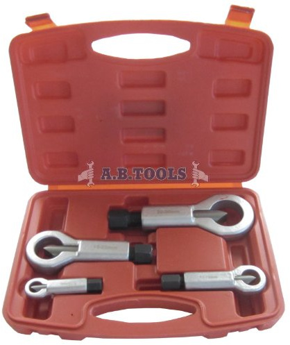 TOOLZONE 4PC Nut Splitter 9-36mm Heavy Duty Car Workshop Garage Metal Engine Set