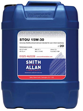 Super Universal Tractor Oil 15W-30 STOU SUTO Farm Oil 20 Litre 20L
