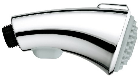 GROHE Spülbrause (Original Ersatzteil, Langlebig, Robust, Herstellergarantie: 5 Jahre, Passgenau), Chrom/Night Time Grey, 46173NC0