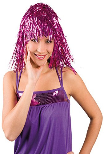 Party Discount SPARPACK! Perücke Lametta Disco, pink 12 STK.