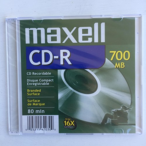 Maxell CDR - Supporti registrabili 16x 700MB 80min con custodia sottile