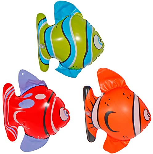 Folat 8714572205726 20572 Aufblasbare Tropische Fische Mehrfarbig-3 Stück