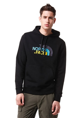 The North Face Herren Sweatshirt M Drew Peak Pullover Hoodie Light, TNF Black, M, T0A0TE