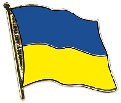 Everflag Flaggen-Pin vergoldet : Ukraine