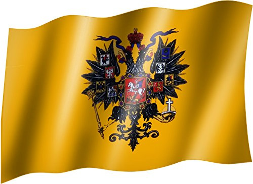 sportfanshop24 Flagge/Fahne ZAR/ZARENREICH/KAISERREICH Russland Staatsflagge/Landesflagge/Hissflagge mit Ösen 150x90 cm, sehr Gute Qualität