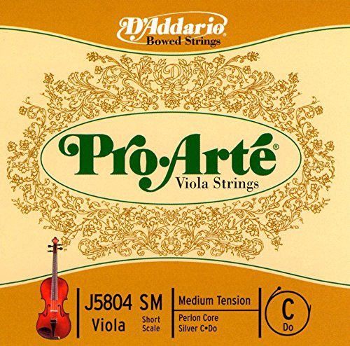 D'Addario Pro-Arte Kort skala Medium Spänning Enkel C String för Viola