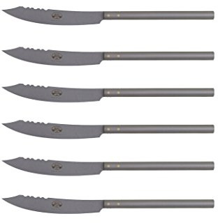Coltellerie Berti 6 Coltelli Tavola '500 Lama Liscia Inox