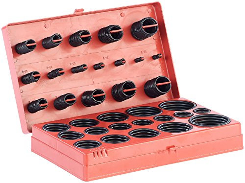 AGT Sortimentskiste: O-Dichtungsringe in 32 Größen, 419-teiliges Set (Kleinteile Kasten, Sortimentskasten, Dichtungen)
