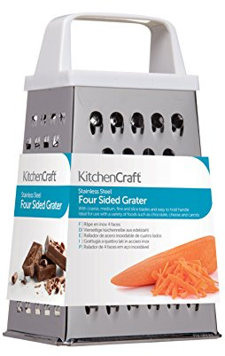 KitchenCraft Stainless Steel Multi-Purpose Box Grater, 15 cm (6)