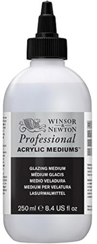 Winsor & Newton 3040934 lasyr – målerimedel, ger maximal glans, tranparens för akrylfärger – 250 ml flaska